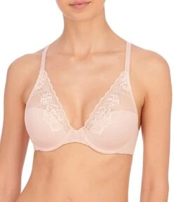 Natori Avail Feminine Lace Convertible U-Back To Racerback Contour Full-Busted Underwire Bra