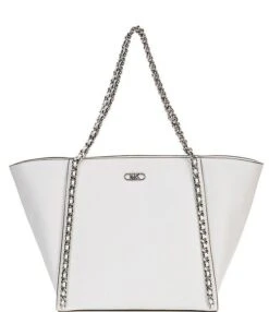 Michael Kors Westley Large Top Zip Chain Tote Bag