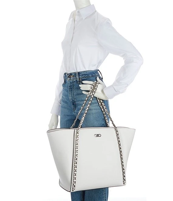 Michael Kors Westley Large Top Zip Chain Tote Bag 5 Michael Kors Westley Large Top Zip Chain Tote Bag - Afbeelding 4