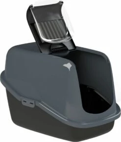 PeeWee Kattenbak EcoHus Startpakket - Antraciet - 56 X 39 X 38,5 Cm -PeeWee-winkel 1017x1200