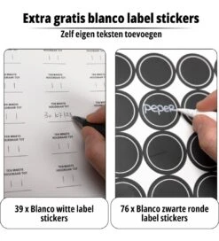 24 Glazen Kruidenpotjes Set Met 3 Soorten Strooideksels – Kruidenstrooier – Compleet Pakket Incl Kruidenpotjes Stickers, Krijtstift En Accessoires - Bamboo Deksel 18 24 Glazen Kruidenpotjes Set Met 3 Soorten Strooideksels – Kruidenstrooier – Compleet Pakket Incl Kruidenpotjes Stickers, Krijtstift En Accessoires - Bamboo Deksel -PeeWee-winkel 1091x1200 1