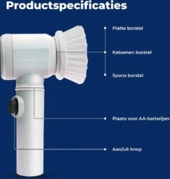 B-care Magic Brush - Elektrische Multifunctionele Schoonmaakborstel - 7 Opzetstukken - Wasborstel - Poetsmachine - Schrobborstel - Handborstel - Werkborstel - Schrobber - Boorborstel - Reinigingsborstel 25 B-care Magic Brush - Elektrische Multifunctionele Schoonmaakborstel - 7 Opzetstukken - Wasborstel - Poetsmachine - Schrobborstel - Handborstel - Werkborstel - Schrobber - Boorborstel - Reinigingsborstel -PeeWee-winkel 1140x1200 3