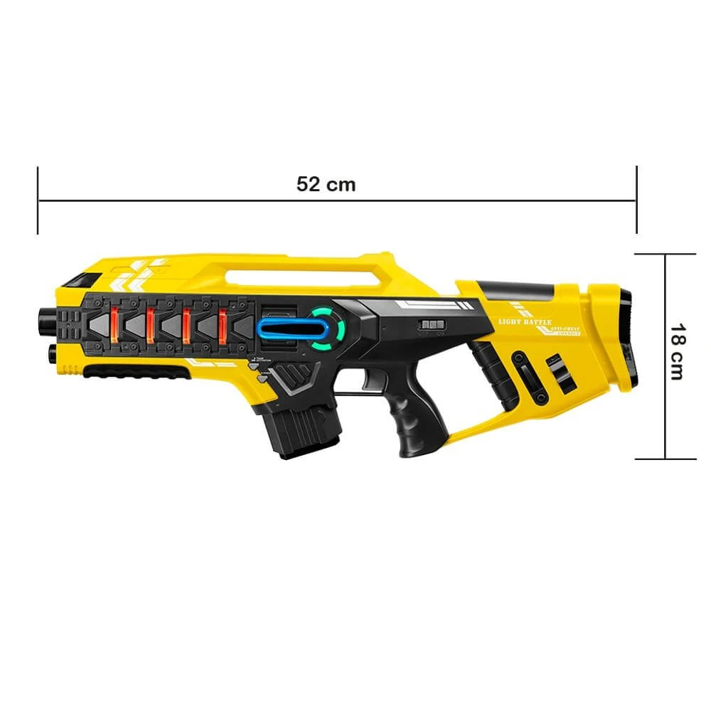 12 Light Battle Connect Mega Blasters + Vesten - Geel/Groen 3 12 Light Battle Connect Mega Blasters + Vesten - Geel/Groen - Afbeelding 2