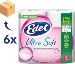 Edet Ultra Soft Xtra Long 4-laags Toiletpapier - 24 = 48 Rollen 7 Edet Ultra Soft Xtra Long 4-laags Toiletpapier - 24 = 48 Rollen -PeeWee-winkel 1200x1029 1