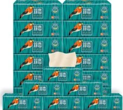BAMTIME Bamboo Tissues Doos 4-laags Tissues / 90pcs 16box -karton -PeeWee-winkel 1200x1075