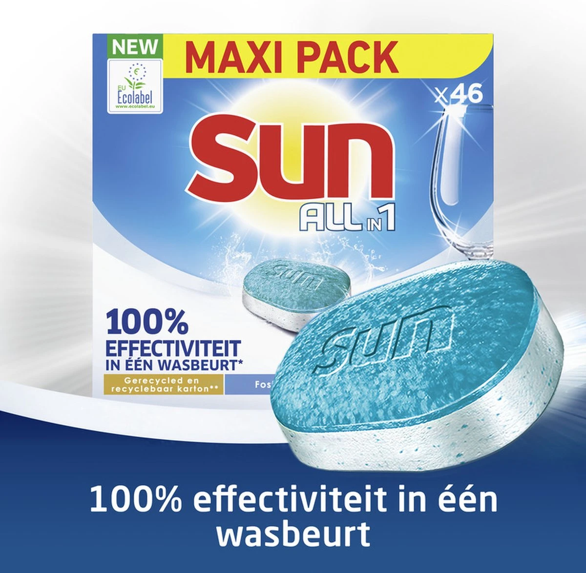 SUN® Sun All-in 1 Normaal Vaatwastabletten - 276 Tabletten - Voordeelverpakking 7 SUN® Sun All-in 1 Normaal Vaatwastabletten - 276 Tabletten - Voordeelverpakking - Afbeelding 5