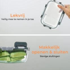 Formilo Meal Prep Bakjes - Lekvrije Vershoudbakjes - Diepvriesbakjes - Luchtdicht - BPA Vrij - Glas - 10 Stuks 13 Formilo Meal Prep Bakjes - Lekvrije Vershoudbakjes - Diepvriesbakjes - Luchtdicht - BPA Vrij - Glas - 10 Stuks -PeeWee-winkel 1200x1199