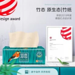 BAMTIME Bamboo Tissues Doos 4-laags Tissues / 90pcs 16box -karton -PeeWee-winkel 1200x1200 13