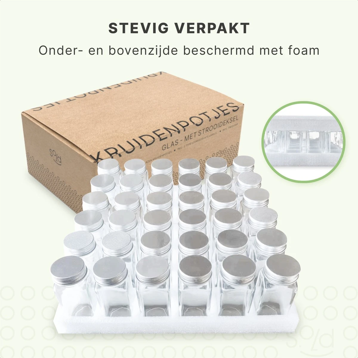 36 Glazen Kruidenpotjes Vierkant Met Deksel - Kruidenstrooier - Complete Set Met Strooideksels, Voorbedrukte Stickers En Trechter - Inhoud 120 Ml - 10,5 X 4,3 Cm 11 36 Glazen Kruidenpotjes Vierkant Met Deksel - Kruidenstrooier - Complete Set Met Strooideksels, Voorbedrukte Stickers En Trechter - Inhoud 120 Ml - 10,5 X 4,3 Cm - Afbeelding 9