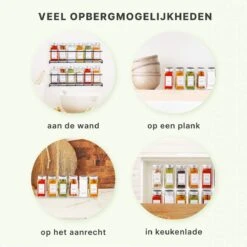 36 Glazen Kruidenpotjes Vierkant Met Deksel - Kruidenstrooier - Complete Set Met Strooideksels, Voorbedrukte Stickers En Trechter - Inhoud 120 Ml - 10,5 X 4,3 Cm 22 36 Glazen Kruidenpotjes Vierkant Met Deksel - Kruidenstrooier - Complete Set Met Strooideksels, Voorbedrukte Stickers En Trechter - Inhoud 120 Ml - 10,5 X 4,3 Cm -PeeWee-winkel 1200x1200 59