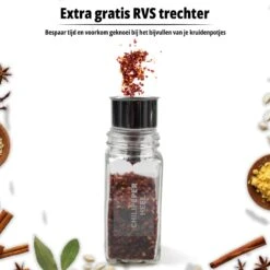 24 Glazen Kruidenpotjes Set Met 3 Soorten Strooideksels – Kruidenstrooier – Compleet Pakket Incl Kruidenpotjes Stickers, Krijtstift En Accessoires - Bamboo Deksel 22 24 Glazen Kruidenpotjes Set Met 3 Soorten Strooideksels – Kruidenstrooier – Compleet Pakket Incl Kruidenpotjes Stickers, Krijtstift En Accessoires - Bamboo Deksel -PeeWee-winkel 1200x1200 76