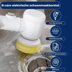 B-care Magic Brush - Elektrische Multifunctionele Schoonmaakborstel - 7 Opzetstukken - Wasborstel - Poetsmachine - Schrobborstel - Handborstel - Werkborstel - Schrobber - Boorborstel - Reinigingsborstel 16 B-care Magic Brush - Elektrische Multifunctionele Schoonmaakborstel - 7 Opzetstukken - Wasborstel - Poetsmachine - Schrobborstel - Handborstel - Werkborstel - Schrobber - Boorborstel - Reinigingsborstel -PeeWee-winkel 1200x1200 96