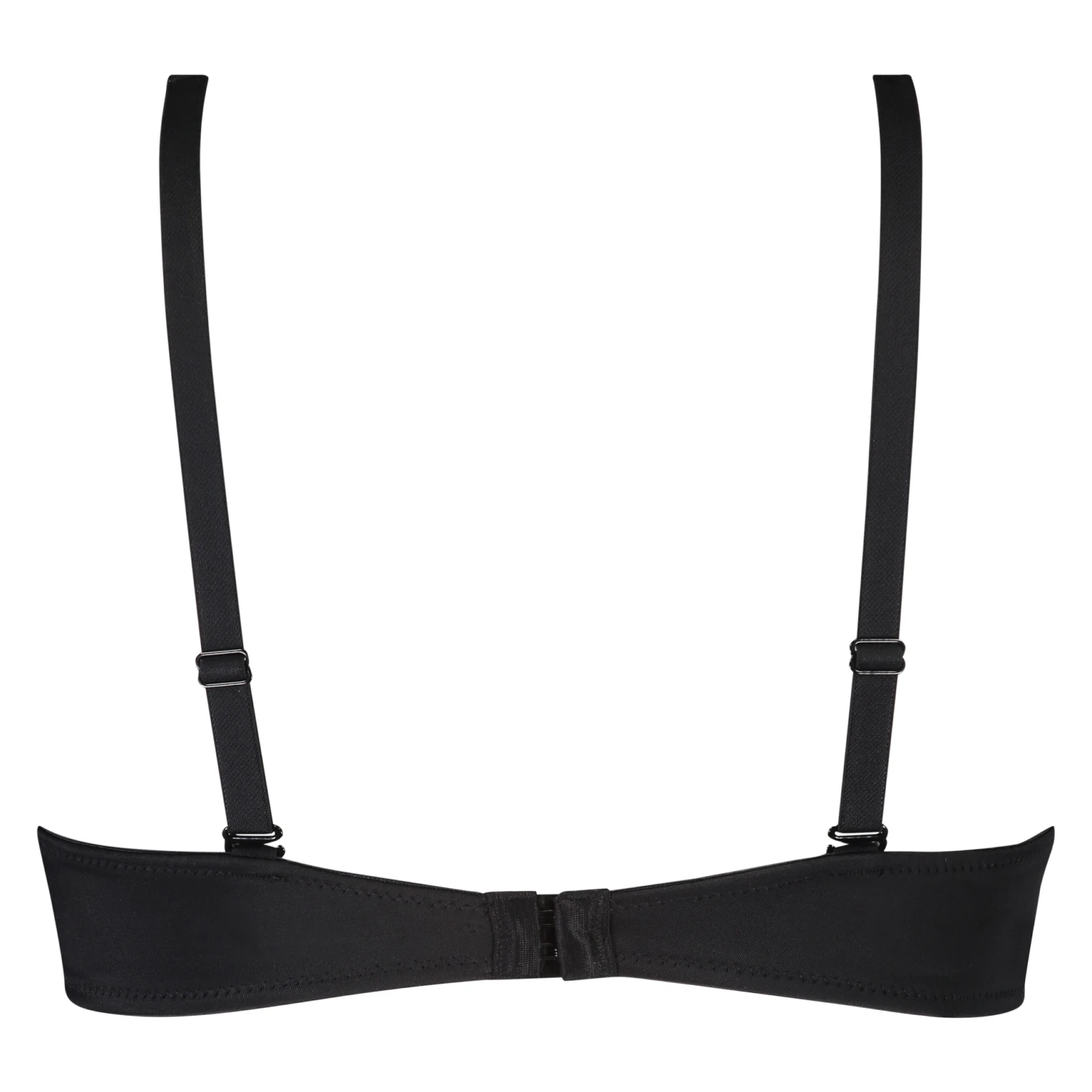 Niet-voorgevormde Beugel Bh Satin Fleece - Zwart 6 Niet-voorgevormde Beugel Bh Satin Fleece - Zwart - Afbeelding 6