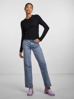 Pieces PCKIERA TOP MET LANGE MOUWEN -PeeWee-winkel 17137504 Black 005