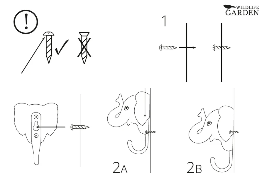 Kapstokhaakje Wildlife Garden Wild Zwijn 4 Kapstokhaakje Wildlife Garden Wild Zwijn - Afbeelding 2