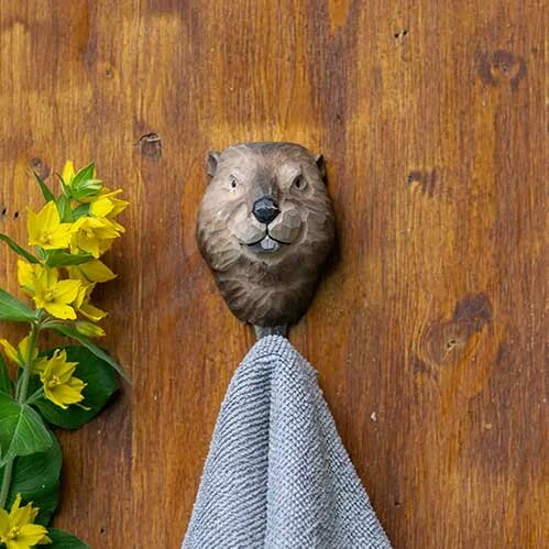 Kapstokhaakje Wildlife Garden Bever 4 Kapstokhaakje Wildlife Garden Bever - Afbeelding 2