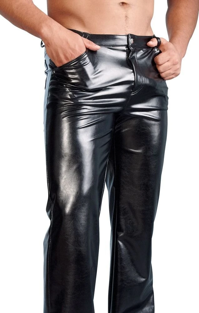 Zwarte Imitatieleren Broek-S 4 Zwarte Imitatieleren Broek-S - Afbeelding 2