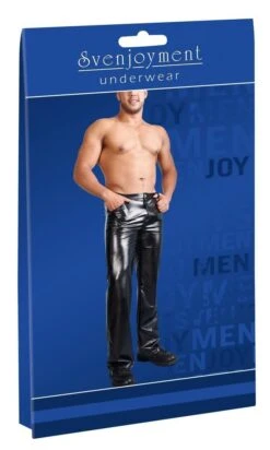 Zwarte Imitatieleren Broek-S 11 Zwarte Imitatieleren Broek-S -PeeWee-winkel 21401101701 verp