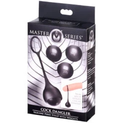 XR Brands Master Series Cock Dangler Eikelring Met Gewichten -PeeWee-winkel 27352 master series cock ring with steel weights 90 pack q100