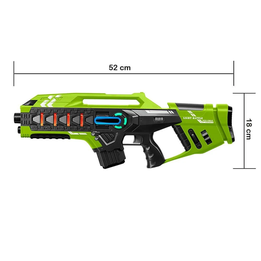 4 Connect Mega Blasters - Blauw/Rood/Geel/Groen + 4 Vesten 4 4 Connect Mega Blasters - Blauw/Rood/Geel/Groen + 4 Vesten - Afbeelding 2
