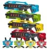 4 Connect Mega Blasters - Blauw/Rood/Geel/Groen + 4 Vesten 1 4 Connect Mega Blasters - Blauw/Rood/Geel/Groen + 4 Vesten -PeeWee-winkel 4 connect mega blasters blauw rood geel groen 4 vesten