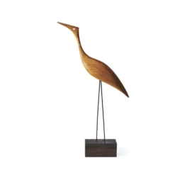Beak Bird Tall Heron Oak - Warm Nordic - Køb Her