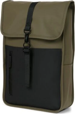 Norländer Dull PU Duo Rugtas - Met Laptopvak - Groen/Zwart