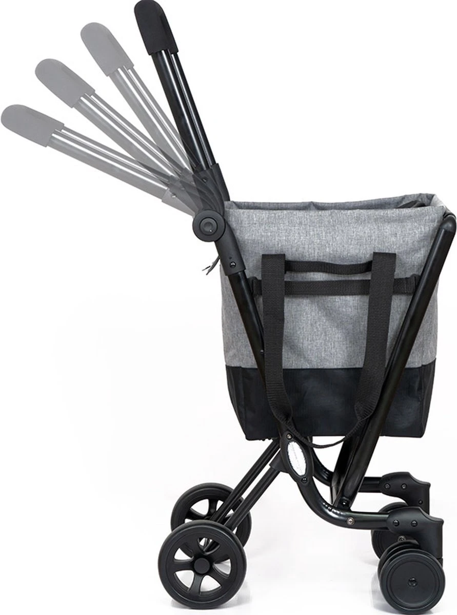 Ceruzo By Playmarket - Easy Go - Boodschappentrolley - Zwart-Groen 5 Ceruzo By Playmarket - Easy Go - Boodschappentrolley - Zwart-Groen - Afbeelding 3