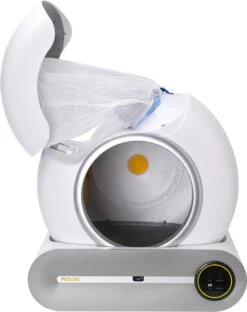Merkloos Petlux® Zelfreinigende Automatische Kattenbak Met App En LED-Touch -PeeWee-winkel 950x1200