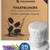 Witte Toiletblokjes Voor Inbouwreservoir Voor O.a Geberit En Grohe - 25 Stuks - Met Lavendel - Vlekvrij - Stortbakblokjes -PeeWee-winkel 965x1200