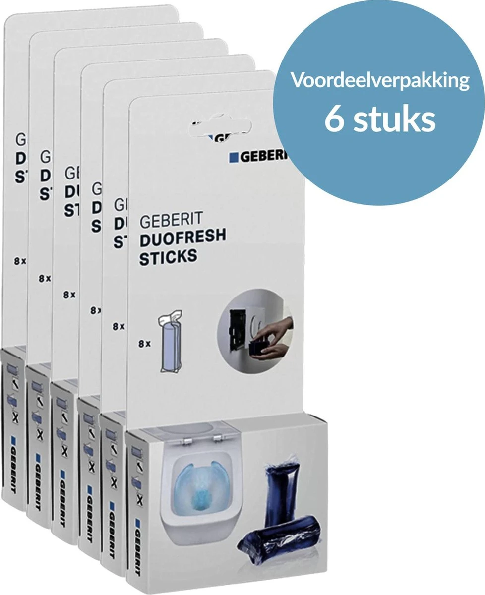 Geberit DuoFresh Sticks - 48 Stuks - Voordeelverpakking - Toilet/WC Blokjes Inbouwreservoir 10 Geberit DuoFresh Sticks - 48 Stuks - Voordeelverpakking - Toilet/WC Blokjes Inbouwreservoir - Afbeelding 8