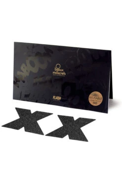 Bijoux Indiscrets - Flash Kruis - Lichaamsversiering - Zwart