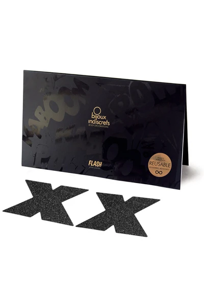 Bijoux Indiscrets - Flash Kruis - Lichaamsversiering - Zwart 2 Bijoux Indiscrets - Flash Kruis - Lichaamsversiering - Zwart