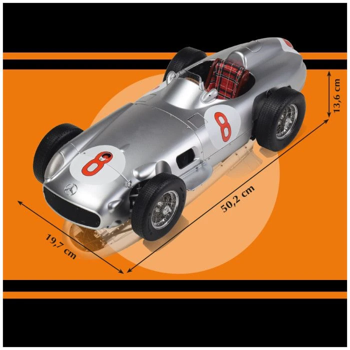 IXO Collection 1/8 Mercedes Benz W 196 R Metalen Bouwpakket (Fangio Of Stirling Moss)(allerlaatste 2 Nr 12 Van Stirling Moss!! ) 4 IXO Collection 1/8 Mercedes Benz W 196 R Metalen Bouwpakket (Fangio Of Stirling Moss)(allerlaatste 2 Nr 12 Van Stirling Moss!! ) - Afbeelding 2