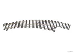 59086 Marklin Innenbogenweiche Re. R1394/15