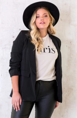 Limited Blazer Zwart 2.0 34 Limited Blazer Zwart 2.0 -PeeWee-winkel Paris Top Oversized Taupe 1 1 586x900 1