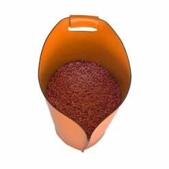 Indoor Pellet Houder Mand Lederen 15 Kg Sapel Ontwerp -PeeWee-winkel cesto porta pellet da interno in cuoio 15 kg di design sapel 4