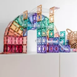 Connetix Magnetische Tegels Knikkerbaan - Pastel - 106st -PeeWee-winkel connetix knikkerbaan pastel 106st 10