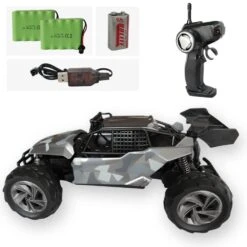 Gesloten RC Auto Camo Grijs + Extra Accu 8 Gesloten RC Auto Camo Grijs + Extra Accu -PeeWee-winkel gesloten rc auto camo grijs extra accu 3