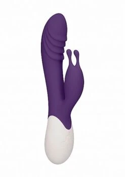 Shots Toys Ignite Paarse Oplaadbare G-Spot Rabbit Vibrator - Verwarmend