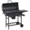 VidaXL Barbecuevat Met Wielen En Schappen 115x85x95 Cm Staal Zwart -PeeWee-winkel image 1 313636