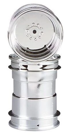Tamiya Clodbuster Chrome Wheels (2)
