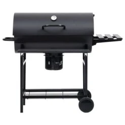 VidaXL Barbecuevat Met Wielen En Schappen 115x85x95 Cm Staal Zwart 15 VidaXL Barbecuevat Met Wielen En Schappen 115x85x95 Cm Staal Zwart -PeeWee-winkel image 3 313636