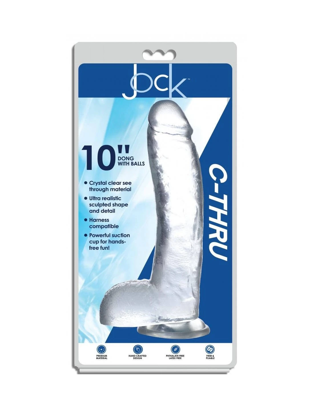 Jock C-Thru Transparante Dildo 29 Cm 5 Jock C-Thru Transparante Dildo 29 Cm - Afbeelding 3
