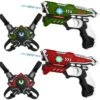 KidsTag Lasergame Set - 2 Laserguns + 2 Vesten - Rood/groen -PeeWee-winkel kidstag lasergame set 2 laserguns 2 vesten rood groen