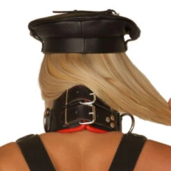 Brede Lederen Halsband Van Ledapol -PeeWee-winkel le 8012 03