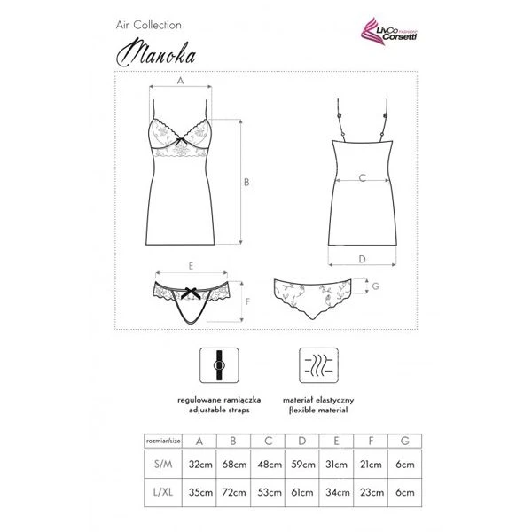 Manoka Nachtjurkje Met Slip - Lichtblauw-S/M 17 Manoka Nachtjurkje Met Slip - Lichtblauw-S/M - Afbeelding 15