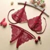 Linde Peekaboo Lingerie Set - Bordeaux-L/XL 1 Linde Peekaboo Lingerie Set - Bordeaux-L/XL -PeeWee-winkel linde peekaboo lingerie set bordeaux 1