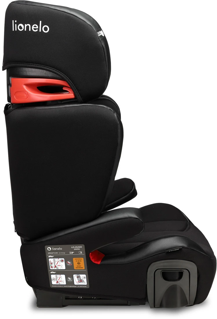 Lionelo Lionelo Hugo Autostoel (Zwart, Isofix, Bekerhouders, 15-36 Kg) 6 Lionelo Lionelo Hugo Autostoel (Zwart, Isofix, Bekerhouders, 15-36 Kg) - Afbeelding 6