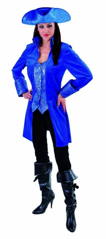 Mantel En Vest Gave Gravin Blauw Vrouw 2 Mantel En Vest Gave Gravin Blauw Vrouw